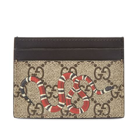 gucci snake wallet card holder.